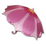 Kids Girl's Pink Flower Umbrella