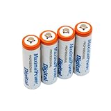 Maximal Power FC280 Rapid Ni-MH/Ni-CD Battery Charger with 4 AA 2900mAh Rechargeable Batteries and 1 European AC Adapter for AA and AAA Batteries
