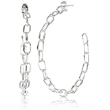HAN CHOLO Shadow Series Baby Chain Hoop Earrin