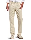 Kenneth Cole Men's Five Pocket Pant, Stone, 32x32