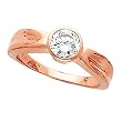18K Rose Gold Diamond Solitaire Engagement Ring - 0.50 Ct.