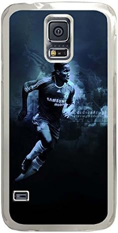 S5 Case, Galaxy S5 Case, Customize Chelsea Fc Didier Drogba Samsung Galaxy S5 Hard PC Plastic Clear Case Protection Shockproof Case Cover for New Galaxy S5