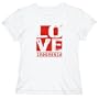 LOVE Indonesia Countries Womens T-Shirt (White, Size Large)