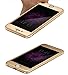 Connetech Titanium Alloy + Tempered Glass 2.5 Round Edge 9h Hardness Screen Protector for Iphone 6 4.7 Inches (Gold)