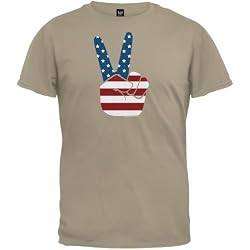 Patriotic Peace Sign Fingers T-Shirt
