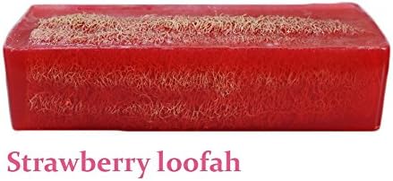 Natural Glycerin Soap - Fruity Scent - 3.5oz Bar (Strawberry Loofah)