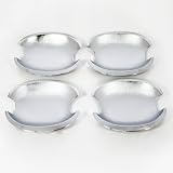 Mirror Chrome Side Door Handle Bowl Covers Trims for Volkswagen VW 99-04 Golf Jetta... 