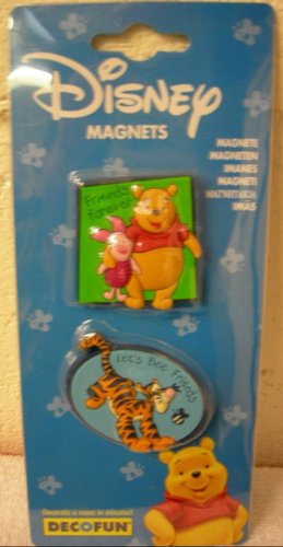 Childrens Toyshop  Kitchen & Housewares : Disney Winnie the Pooh Set of 2 Magnets - Pooh, Piglet and Tigger