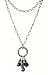 Necklace - N252 - Long Firepolished Beads & Pearl Cluster ~ Amethyst (Purple)