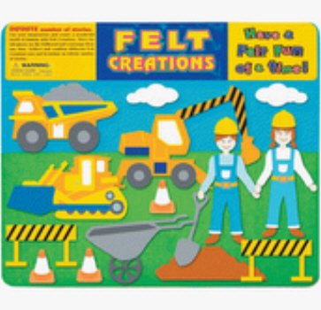 Construction Felt Creations Play Set