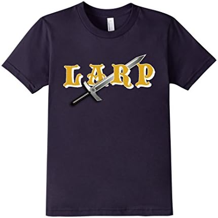 Kids LARP Sword T-Shirt 6 Navy
