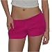 Womens Guess beach pink sexy looking shorty shorts. Very high quality casual shorts with logo embroidered on back, elastic waistband and tiny belt loops. Look hot at the beach this summer!