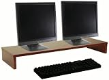 OFC Express Dual Monitor Stand 36 x 11 x 4.25, Empire Mahogany OFC Express Dual Monitor Stand 36 x 11 x 4.25, Empire Mahogany