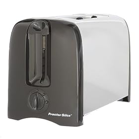 Proctor Silex 2-Slice Toaster - Black/ Chrome (22608)