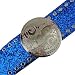 BLUE PANEL MOROCCAN DISC BLING BLING BOHO CHIC BELT