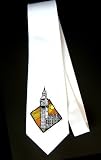 Party Decoration Necktie with tower, england, big ben , london, monument, clock, landmark