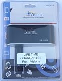 Visions 12 Volt 3 Way Socket with 1 USB Charger Cigarette Lighter Car Adapter for Ipod, Cell Phones, Mp3 Players, GPS and More / Iphone 3gs /Iphone 4s Compatible, Life Time Guarrantee
