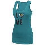 NFL Jacksonville Jaguars Ladies Teal Play Time III Tank Top (Medium)