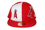 New Los Angeles Angels of Anaheim Custom New Era Official Fitted Hat - Red Big Logo