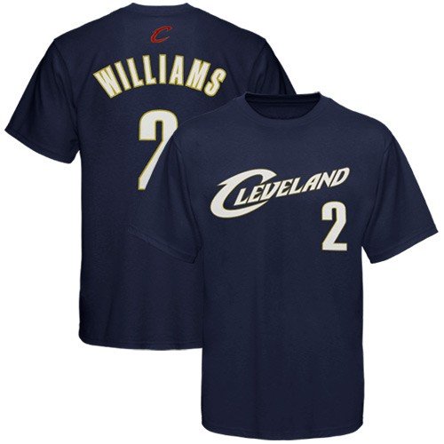 adidas Cleveland Cavaliers #2 Mo Williams Navy Blue Player T-shirt (XX-Large)