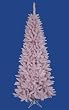 7.5' Flocked Cupcake Pink Artificial Spruce Slim Christmas Tree - Unlit