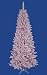 9' Flocked Cupcake Pink Artificial Spruce Slim Christmas Tree - Unlit
