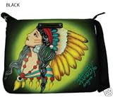 ED HARDY KRYSTAL MESSENGER BAG STYLE #3104 BLACK