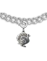 Sterling Silver Turkey Charm for charm bracelet by The Magic Zoo