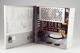 41HswZrfKmL. SL160  4 CHANNELS 3 Amps Professional Power Supply Box, Input 120 VAC volts. ; Output 4 Channels Regulated 12 DC volts. , 3 Amps. Metallic case.   Connect up to 6 CCTV Cameras with one Power Supply