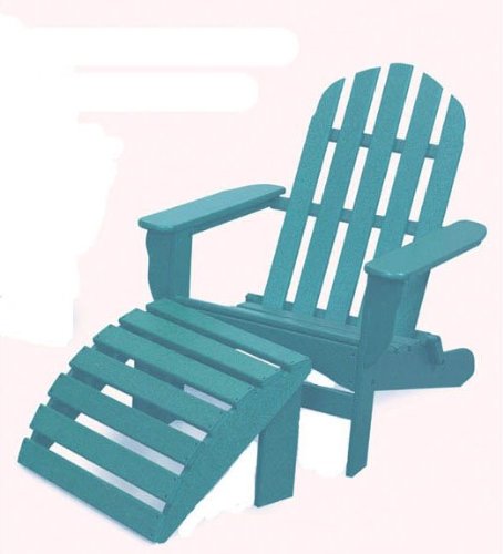Adirondack Chair Only - Aruba Blue (Aruba Blue) (34H x 29W x 35D)