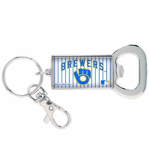 MLB Milwaukee Brewers- Retro Bottle Opener Key Ring