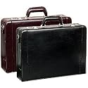 US Luggage - Leather Expandable Computer Attache - Black - 488-4