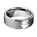 9mm Hammered Men's Tungsten Wedding Band