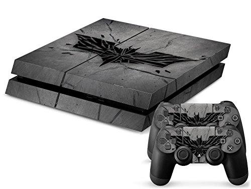 Fosheng Bat Man Logo Vinyl Decal Sticker Skin for Playstation 4 PS4 Console+Controller Fosheng Bat Man Logo Vinyl Decal Sticker Skin for Playstation 4 PS4 Console+Controller