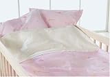 Baby Bed Linen - Princess Pink Duvet and Pillow Case Set Baby 70 x 100
