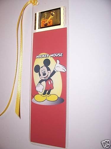 MICKEY MOUSE movie film cell bookmark memorabilia collectible disney animation