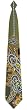 Print Paisley Tie - Olive, black, gold PRP-3
