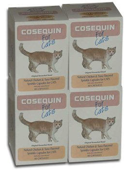 4- PACK Cosequin for Cats 80 Count (320 CAPSULES)