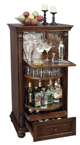 Howard Miller 695-078 Cognac Wine & Bar Cabinet On Sale