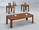 Tanner 3-PC Cocktail Tables in Oak Finish by Crown Mark