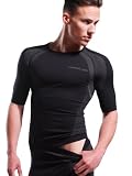 Produkt-Bild: Nebulus Thermounterw&auml;sche Body-Fit, SHIRT, Skiunterw&auml;sche, Herren, kurz, schwarz (Q111)