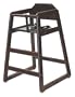 LA Baby Commercial/Restaurant Wooden High Chair, Cherry