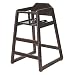 LA Baby Commercial/Restaurant Wooden High Chair, Cherry