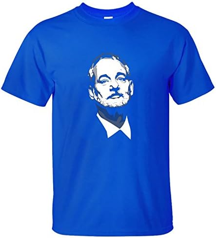 XBMW Men's Funny Bill Murray Vector Simple Short Sleeve T-shirt blue L