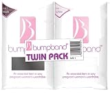 Bumpband Twinpack (Black and White, Band Size 1, Dress Size 8-12 Pre-pregnancy) - Exclusive to Amazon