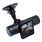 「GPS、加速度センサー内蔵、液晶モニターを搭載」GPS内蔵デュアルレンズドライブレコーダー DLDRWGP1