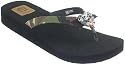Yellow Box Heart Women's Thong Sandals.