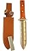Potomac Banks Japanese Hori Hori Knife Stainless Steel Multi-Function Garden Tool Soil Knife - Free Heavy Duty Leather Carrying Sheath - Free Sharpening Stone