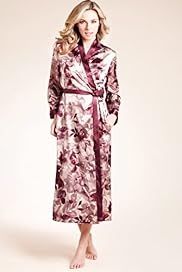 Per Una Satin Floral Print Wrap Dressing Gown