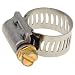 Breeze Power-Seal Stainless Steel Hose Clamp, Worm-Drive, SAE Size 6, 7/16" to 25/32" Diameter Range, 1/2" Bandwidth (Pack of 10)